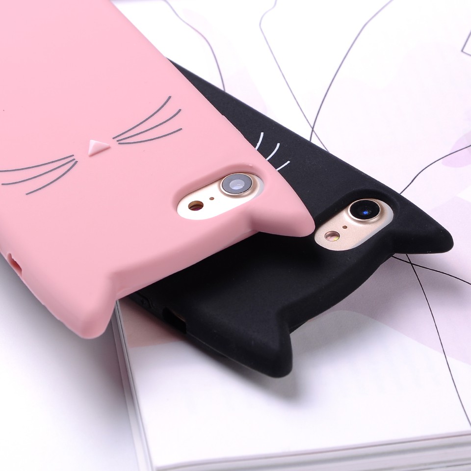 Ốp lưng dẻo tai mèo cho iPhone 5/5s, 6/6s, 6/6s plus, 7/8 plus