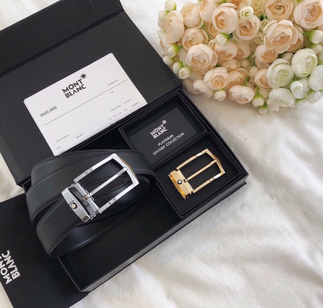 Dây lưng montblanc 2 mặt fullbox