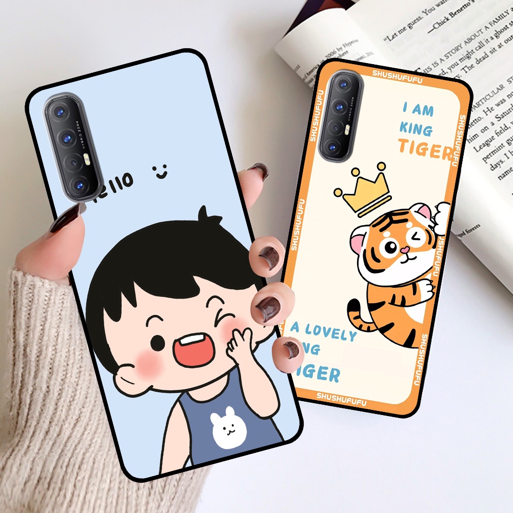Ốp Oppo Reno 3 Pro in hình mickey, hổ, kingtiger siêu rẻ T19 - T24