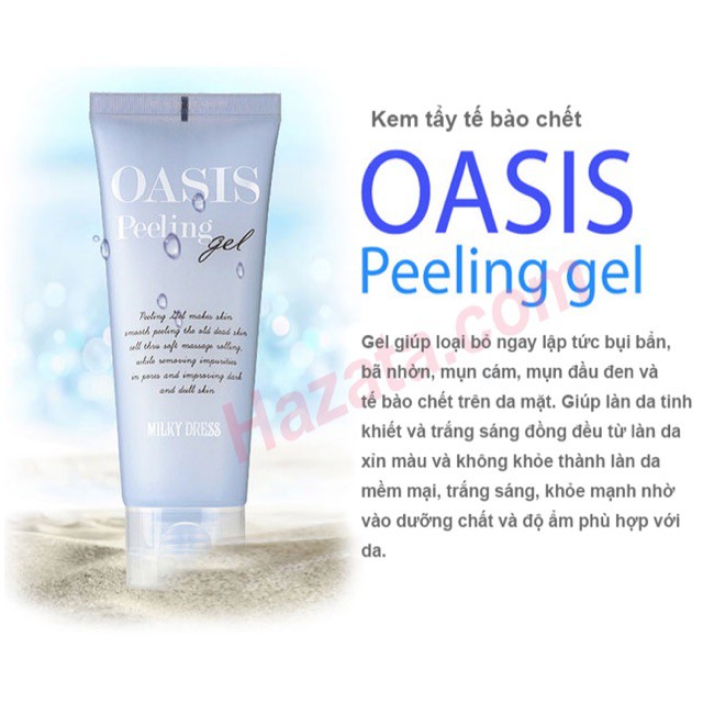 GEL TẨY TẾ BÀO CHẾT LÀM SÁNG DA MILKY DRESS OASIS PEELING GEL 100ML CHÍNH HÃNG - 6926