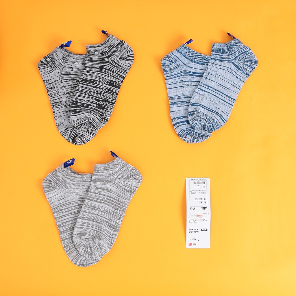 Tất cổ ngắn Uni, Tất lười cao cấp. Công nghệ Cotton dệt kim giúp mang lại thoải mái và thoáng mát cho đôi chân