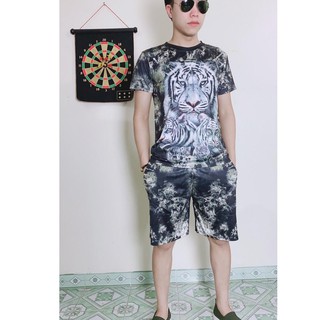 BỘ NAM in 3D cao cấp ( 3 CON HỔ )