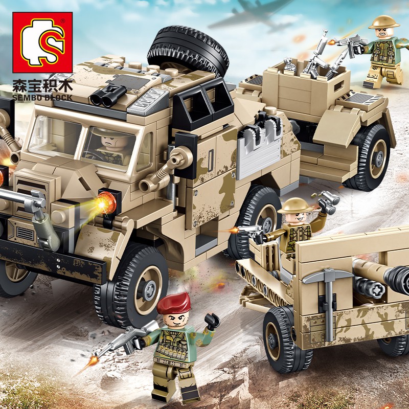 Bộ đồ chơi lego 464 mảnh xếp hình quân đội độc đáo cho bé