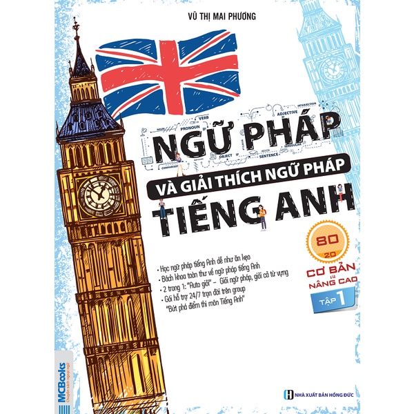 Sách - Combo Ngữ Pháp Và Giải Thích Ngữ Pháp Tiếng Anh Cơ Bản Và Nâng Cao 80/20