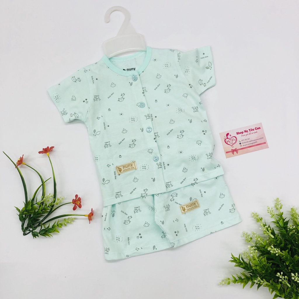 Bộ Quần Áo Cộc Tay Cài Giữa CQ Baby 100% Cotton