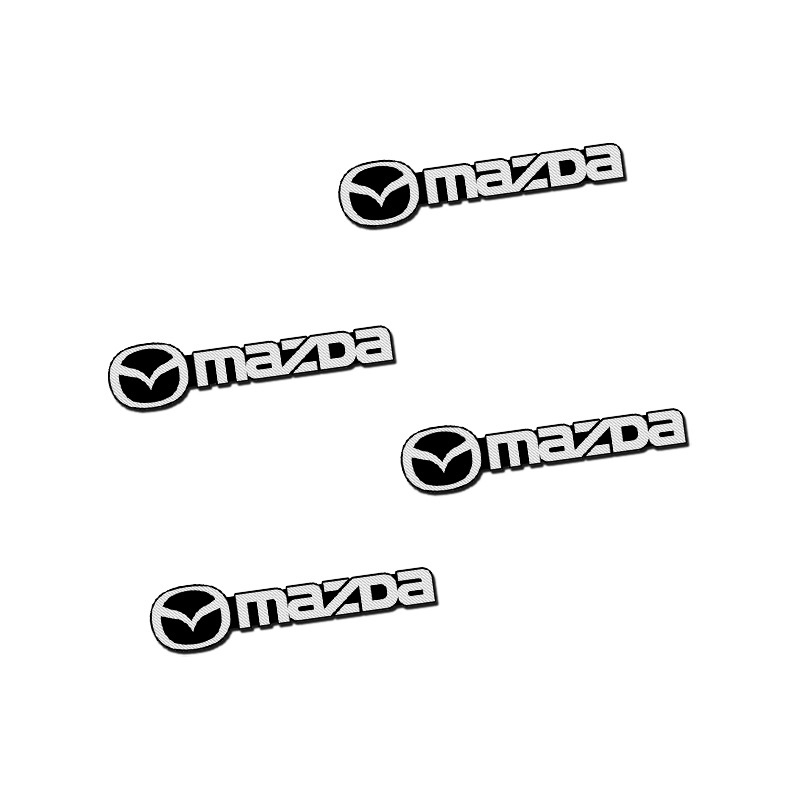 Set 4 Sticker Biểu Tượng Trang Trí Loa Xe Hơi Mazda 2 3 5 6 CX7 CX5 RX Axela Mazda3 MX MS CX9 CX30