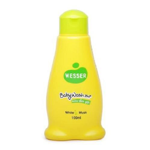 Sữa tắm gội toàn thân trẻ em Wesser 2in1 thành phần thiên nhiên nhập khẩu Hàn Quốc (Màu xanh)