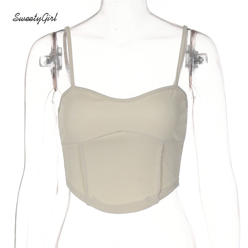 Áo Hai Dây Ôm Dáng Màu Trơn Hở Lưng Quyến Rũ Thời Trang 2022 Cho Nữ