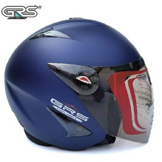 Mũ bảo hiểm GRS A27K - Màu xanh nhám, xám nhám -  Mũ bảo hiểm 3/4 GRS chính hãng