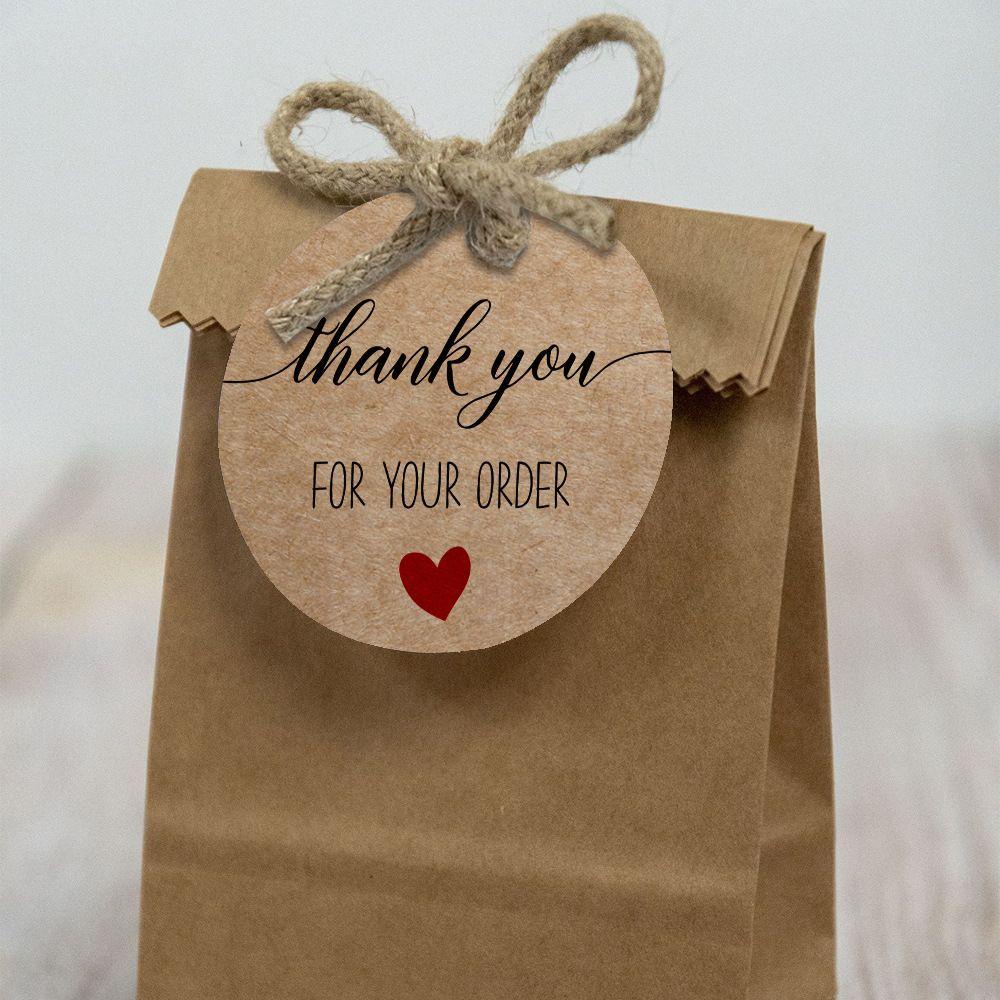 LONTIME 50 Nhãn Treo Bằng Giấy Với Dòng Chữ Thank You Dùng Trong Trang Trí Bánh Kem Tiệc Tùng