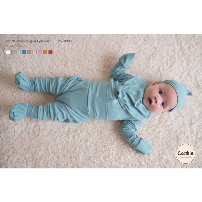COOKIE Bộ Sơ Sinh BaBy Cho Trẻ Em Màu Sắc Hàn Quốc