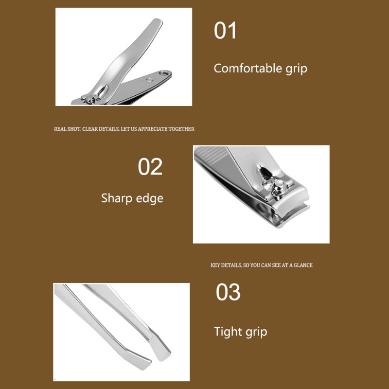 Bộ Dụng Cụ Chăm Sóc Móng Tay 7 Trong 1 Kèm Túi Da Tiện Dụng