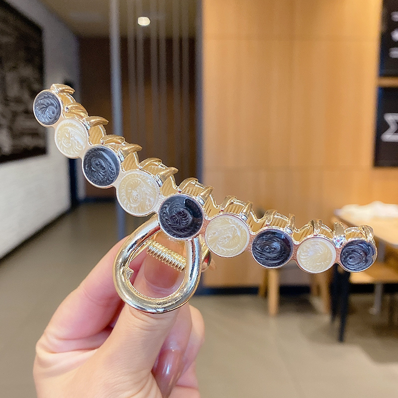 Kẹp Tóc Kim Loại Đính Đá Nhiều Màu Thời Trang Hàn Quốc