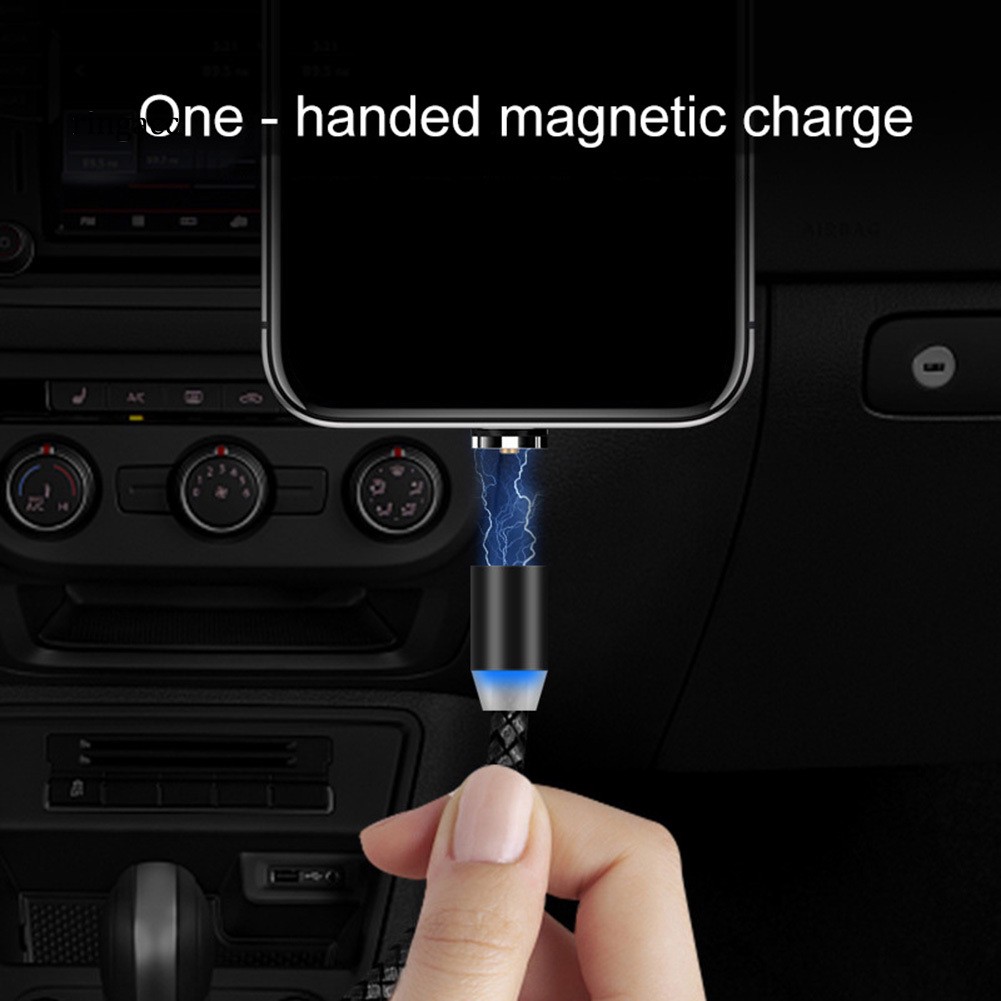 【RAC】Micro USB Type-C Magnetic Braided Charge Data Transfer Cable for Android iPhone