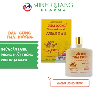 Dầu gừng THÁI DƯƠNG hỗ trợ thông kinh, hoạt mạch, giảm đau nhức chai 24ml