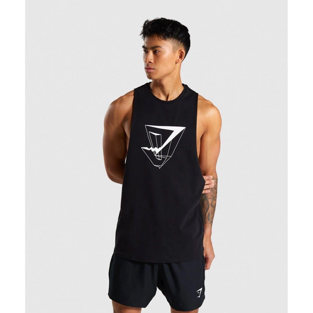 (Có Video) [100% cotton] Áo ba lỗ vải cotton cao cấp Gymshark - Áo Tanktop tập Gym khoe xô - BB SPORTS