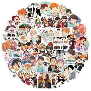 Sticker/Hình dán anime Haikyuu!! (Bộ sticker 10-50 hình khác nhau Random)