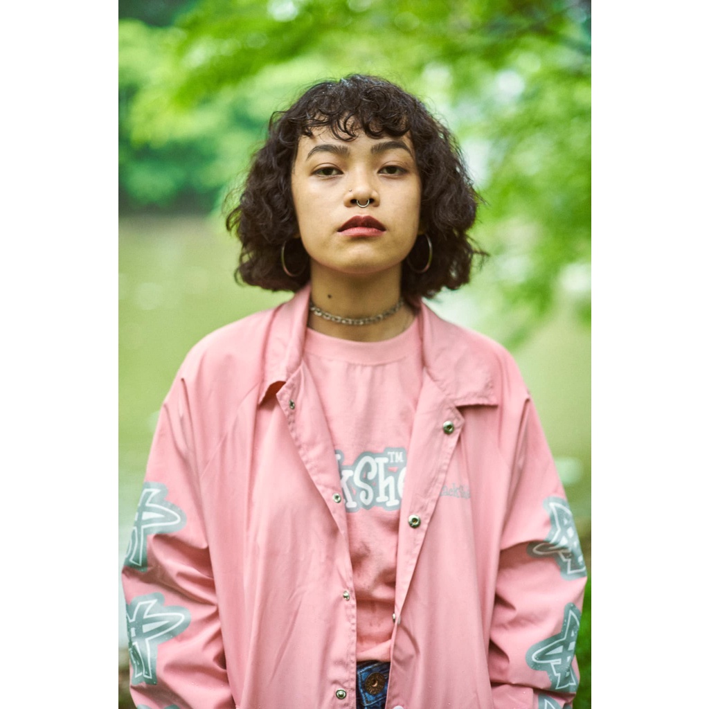 Áo khoác dù BLACKSHEEPS aka BlackSheeps Logo Coach Jacket - PINK