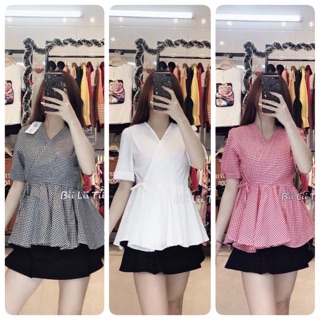 [Xả hàng] Áo babydoll vạt chéo