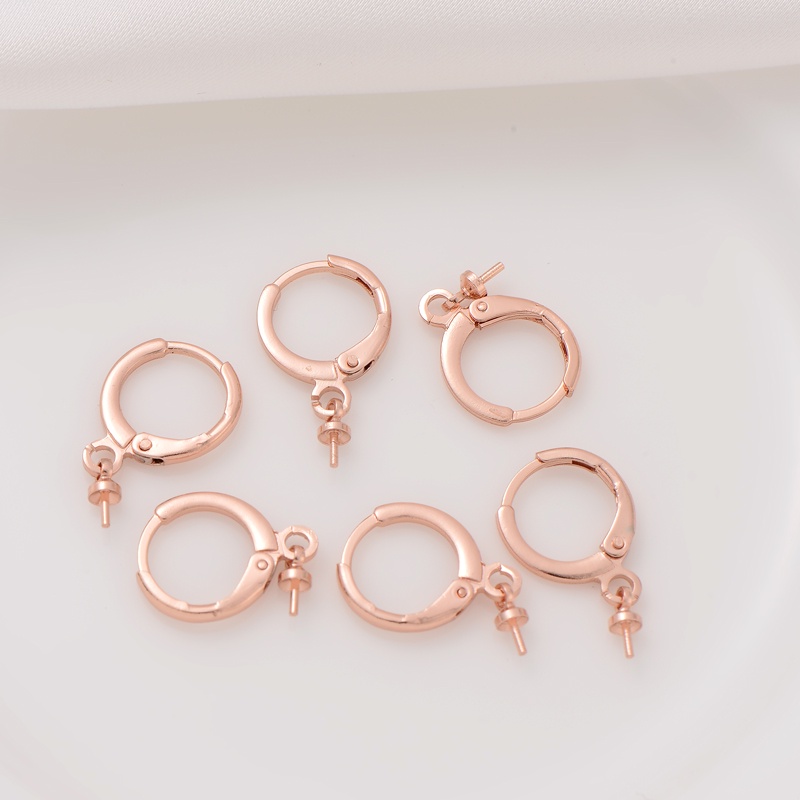 Cặp Phụ Kiện Móc Khuyên Tai diy Bằng Đồng 14K Tiện Dụng