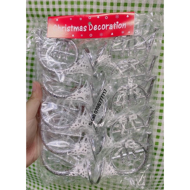 Kèn cong trang trí noel 2 màu bịch 10 cái