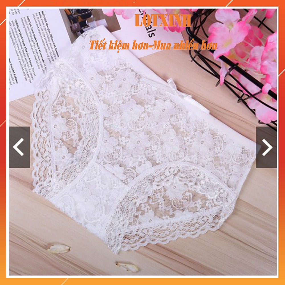 SET 3 Quần Lót Ren Nữ Cạp Chéo mềm mại sexy quyến rũ gợi cảm LOTNU16