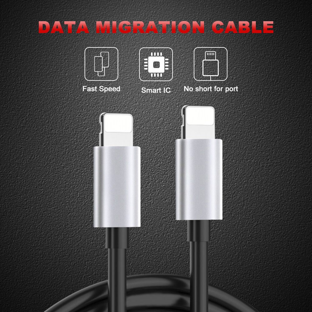 Lightning to Lightning OTG Data Moving Cable For Apple iPhone 12 Pro max 12 11 Pro 8 IOS Mobile Phone Data Transfer Tools