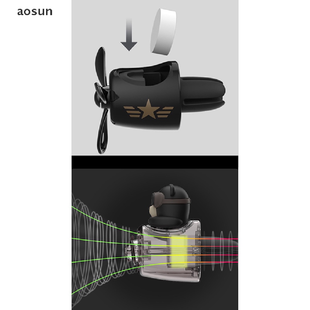 Phụ kiện làm mát không khí xe hơi có hương thơm hình gấu phi công