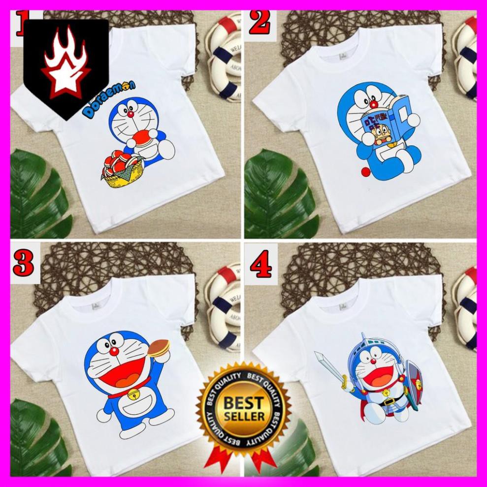 SALE - 4 mẫu áo thun doremon trẻ em Vải Cotton thái in tại shop S034