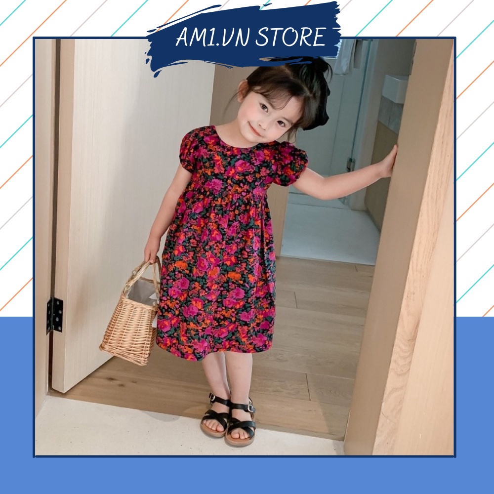 Váy bé gái AM874 - Đầm bé gái siêu mát TTR333 TTN38