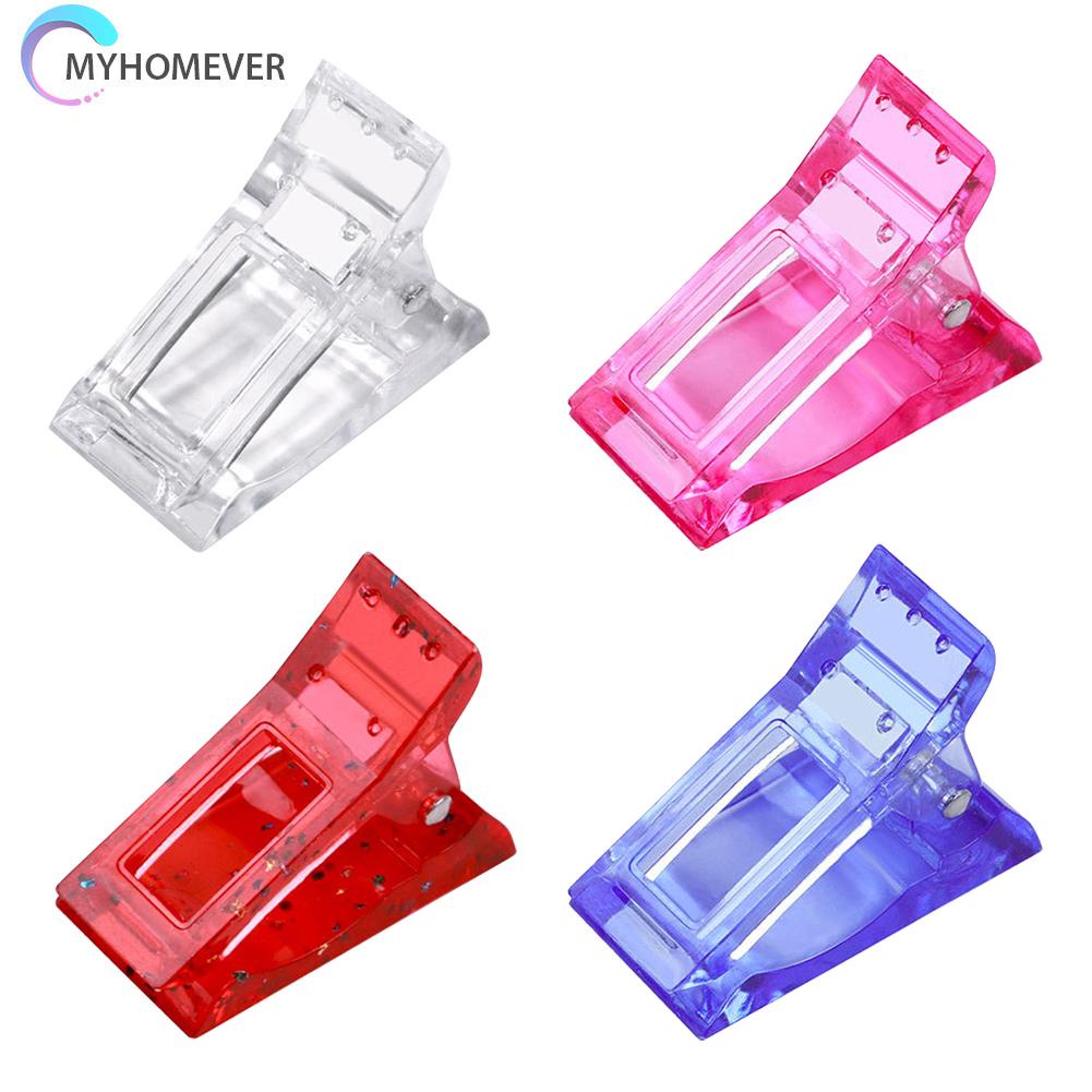 Kẹp Cố Định Móng Tay Trong Suốt Bằng Nhựa Tái Sử Dụng Được DIY