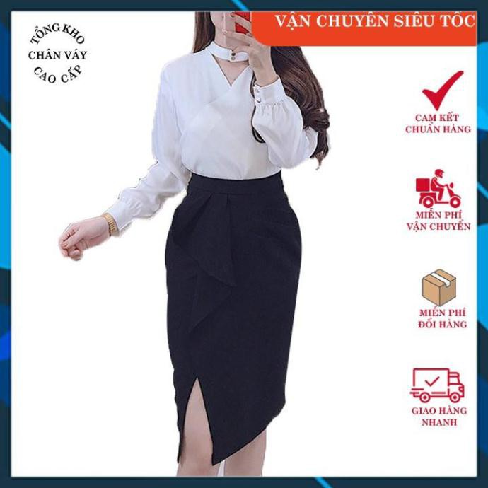 Ảnh Thật - Feedback Chân váy dáng dài bút chì công sở đẹp Tổng Kho CV10 đầm nữ xẻ trước bèo nhúng | BigBuy360 - bigbuy360.vn