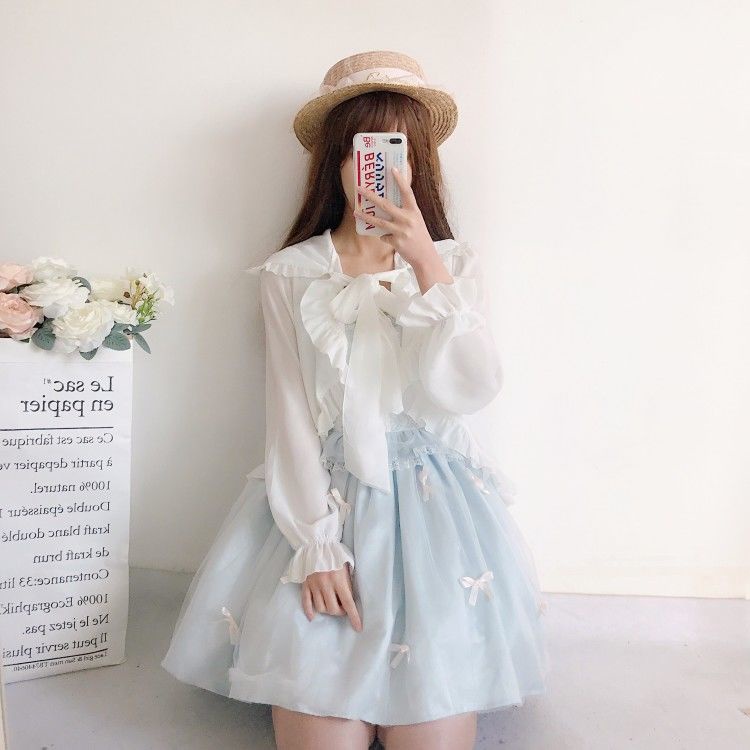 Áo Cardigan Chiffon Có Mũ Trùm Đầu Chống Nắng Phong Cách Lolita Dành Cho Nữ 2021 Mới | BigBuy360 - bigbuy360.vn
