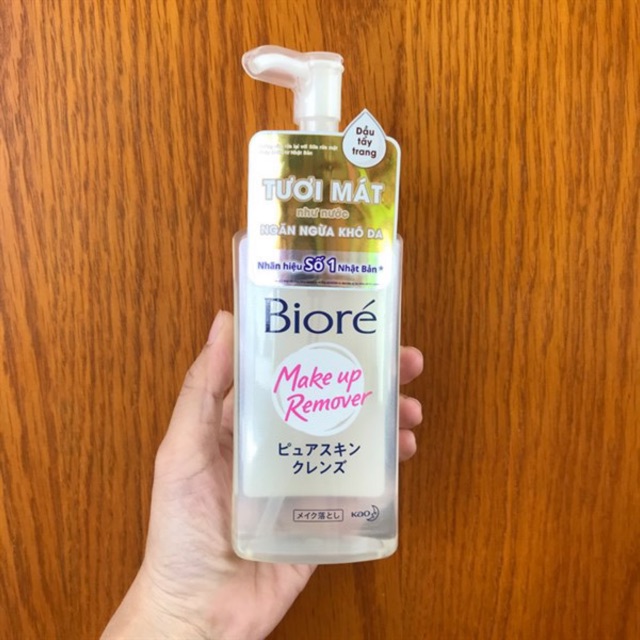 Dầu Tẩy Trang Sạch Sâu Tươi Mát Biore Make Up Remover Pure Skin Cleanse (230ml)