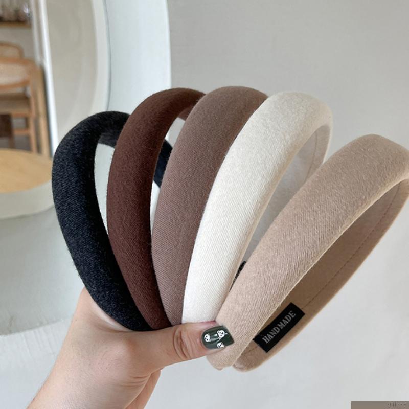 Băng đô cài tóc bản rộng phong cách Hàn Quốc vintage thời trang cho nữ