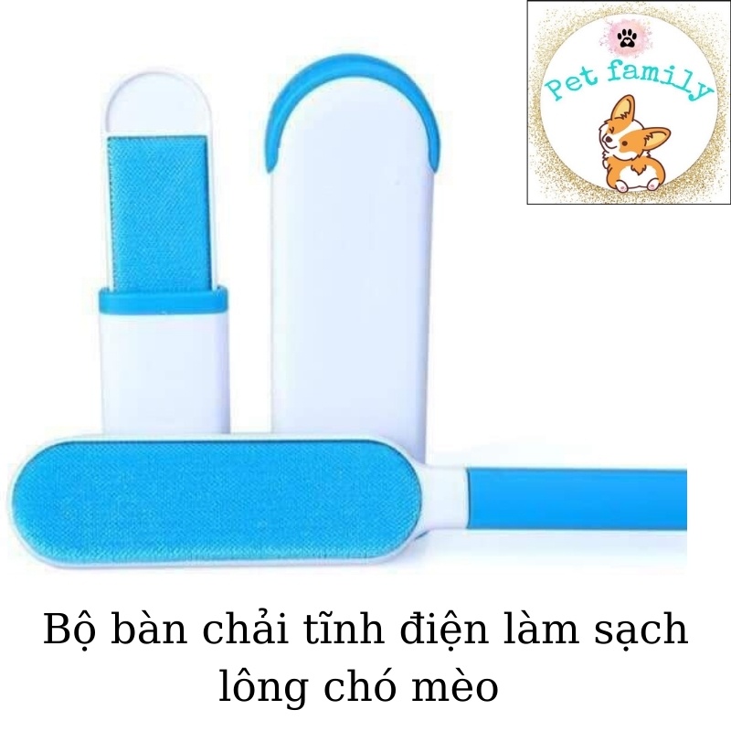 Bộ cây lăn chải lông chó mèo - familypetshop.vn