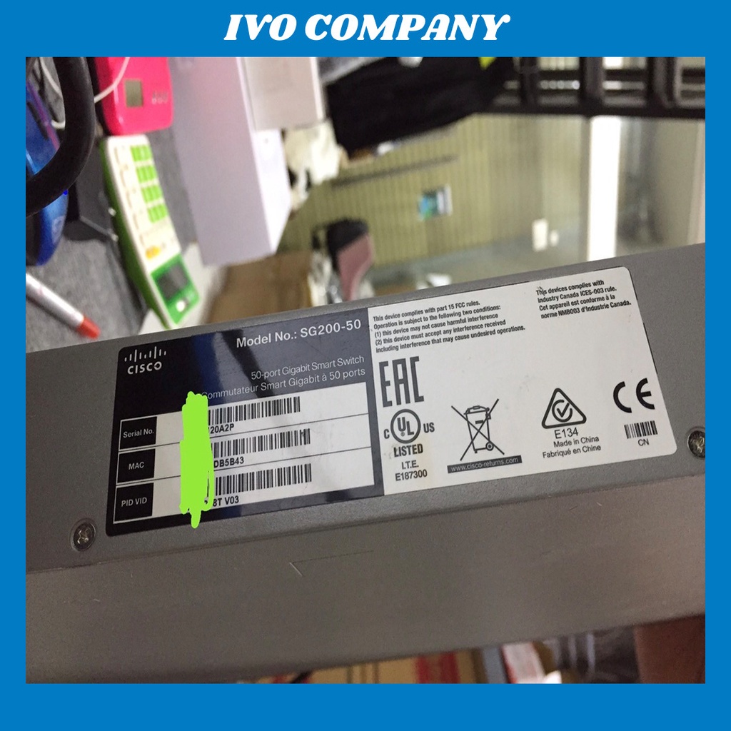 Thiết bị Switch Cisco SG200-50 Smart Switch Web Management