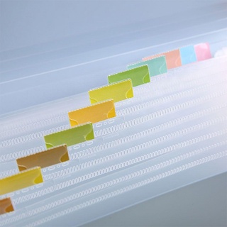 YNATURAL 13 Pockets Plastic Expanding File Folder Business Document Organizer