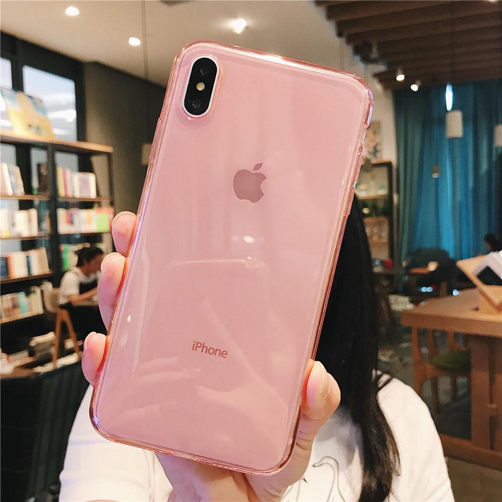 Ốp Điện Thoại Tpu Mềm Siêu Mỏng Trong Suốt 9 Màu Tùy Chọn Cho Iphonexr Xs X Xsmax 11 11pro Max 7 8 Plus 6 6s Plus