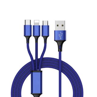 Dây cáp sạc dữ liệu micro usb loại c 3 trong 1