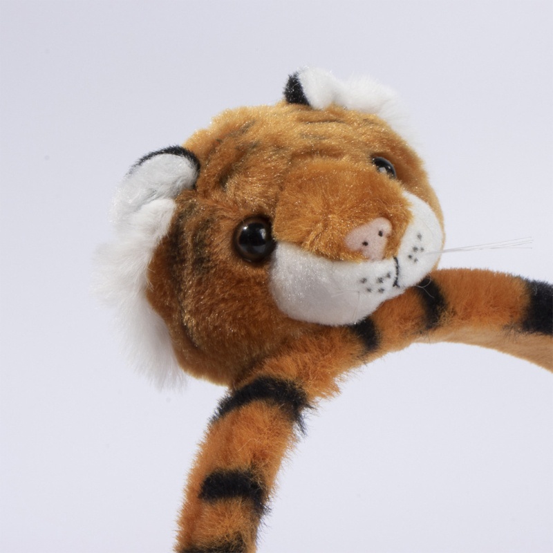 Flgo Băng Đô Cài Tóc Hình Tai Hổ Hoạt Hình Bằng Vải Lông Làm Đạo Cụ Chụp Ảnh Halloween