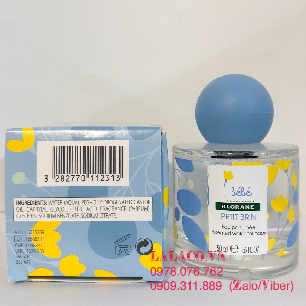 [Mẫu mới] Bộ Nước Hoa - Gift Set Klorane 50ml + tặng kèm thỏ bông - Hàng Pháp | Thế Giới Skin Care