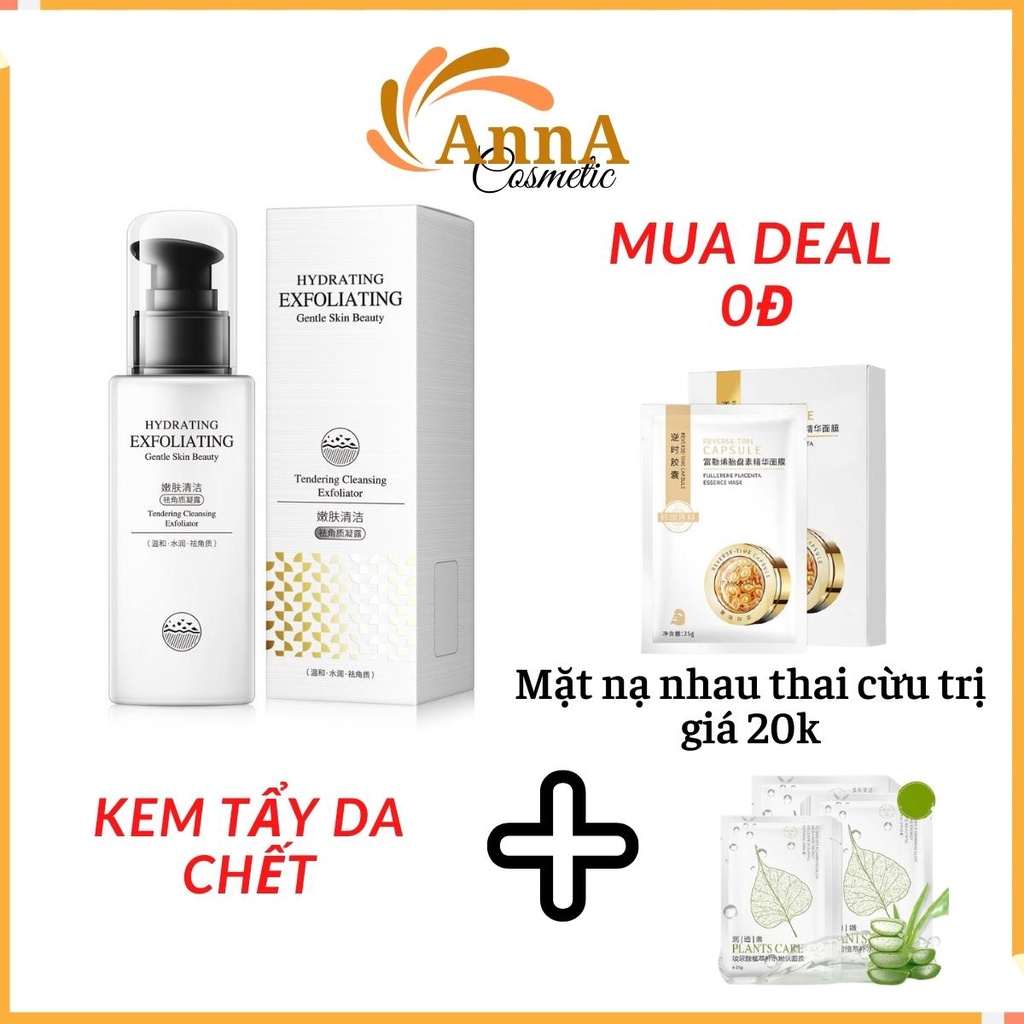 Kem Tẩy Tế Bào Chết Da Mặt Hankey Cao Cấp Làm Sạch Dưỡng Ẩm Trẻ Hóa Da Hàng Nội Địa Trung-AnnA.40.Cosmetic