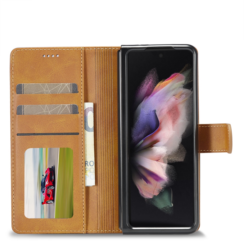 Ốp Lưng Điện Thoại Dạng Ví Da Lật Dành Cho Samsung Galaxy Z Fold 4 Galaxy Z Fold 4 Fold3 Coque