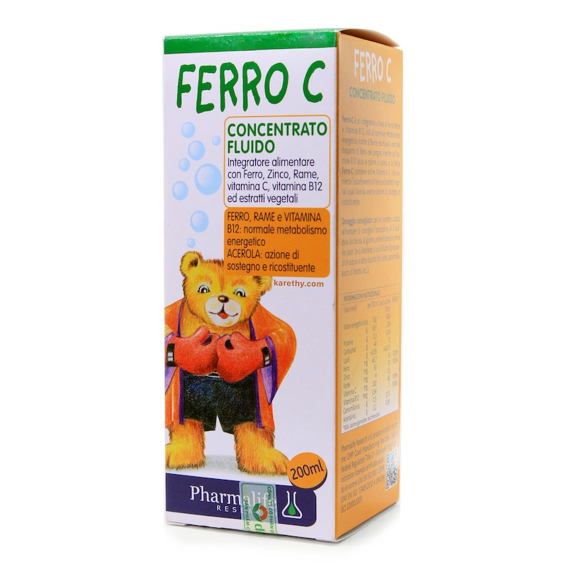 Bổ sung sắt, Vitamin C, kẽm cho bé - Siro Fitobimbi Ferro C, nhập khẩu từ Ý