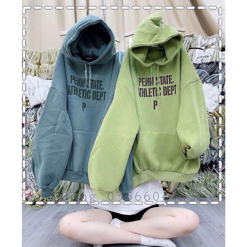 Hoodie Mũ Rộng Nam Nữ In CHữ Ngực Oversize Tay Bồng Dáng Rộng Chất Nỉ Sweater