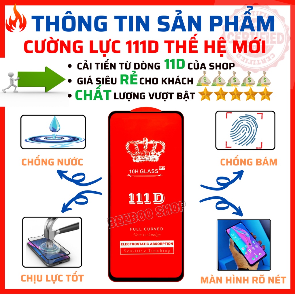 Kính cường lực Xiaomi Redmi Note 10/ 10s/ 10 5g  - Siêu mượt cao cấp- Full màn hình 111D và trong suốt - Ảnh thật 100%