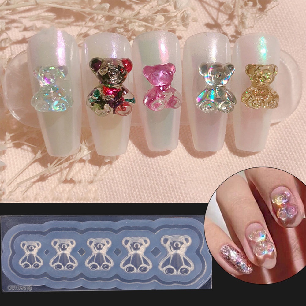 Khuôn silicon nail trang trí móng