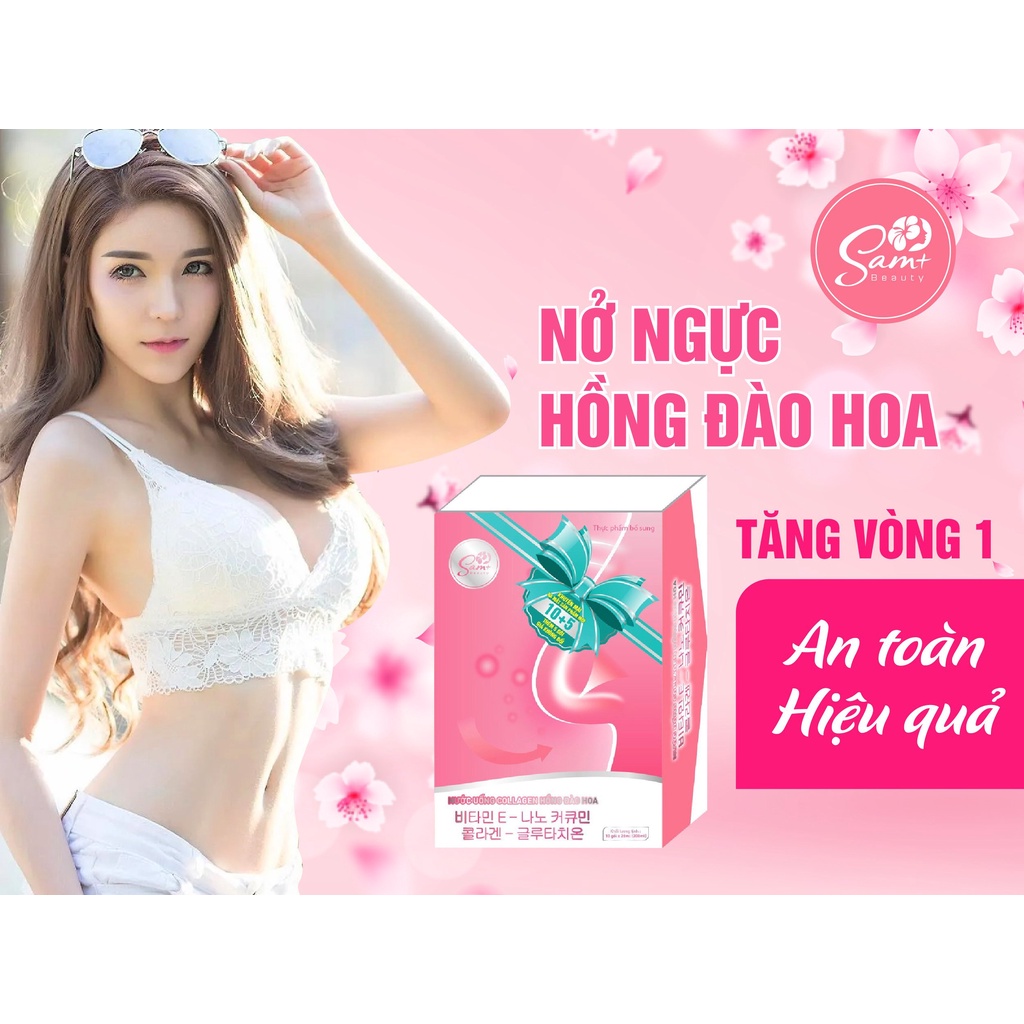 nở ngực hồng đào hoa sam beauty, hỗ trợ tăng vòng 1 hồng đào hoa sam beauty