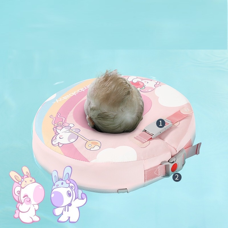 Phao bơi đỡ cổ chống lật Mambobaby cho bé sơ sinh đến 8 tháng không bơm hơi